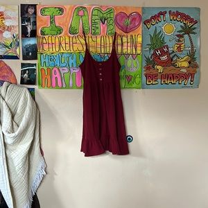 Causal red riding hood dress